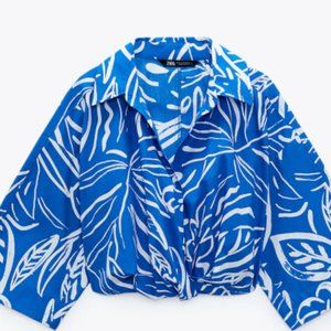 Zara Cropped boho top (Sold out)